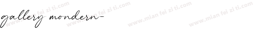 gallery mondern字体转换